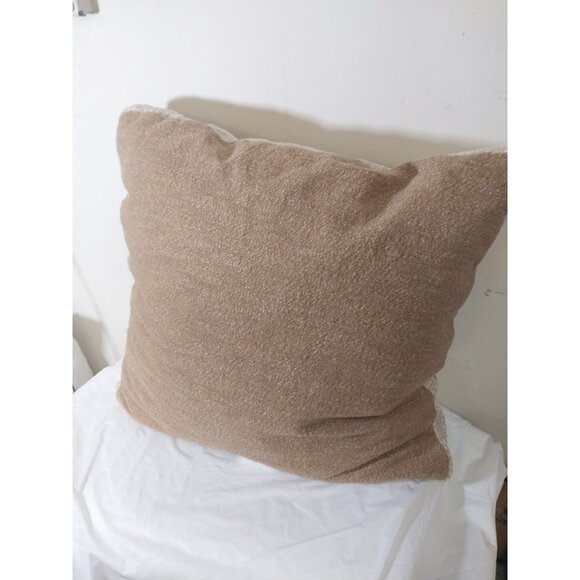 Threshold Studio McGee Oversized Boucle Square Throw Pillow Tan 24 X 24in - Picture 1 of 6